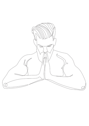 Aus dem Buch, Tage in Stille von Sven Kaven mit dem Titel: Namaskara Mudra